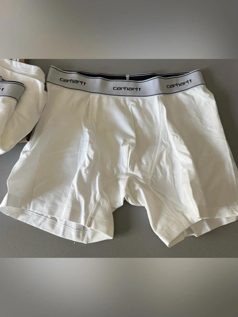 Carhartt White Men’s Stretch Boxer Briefs - Twin Pack
